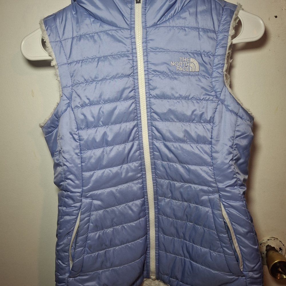 The North Face Kids Light Blue Puffer Vest